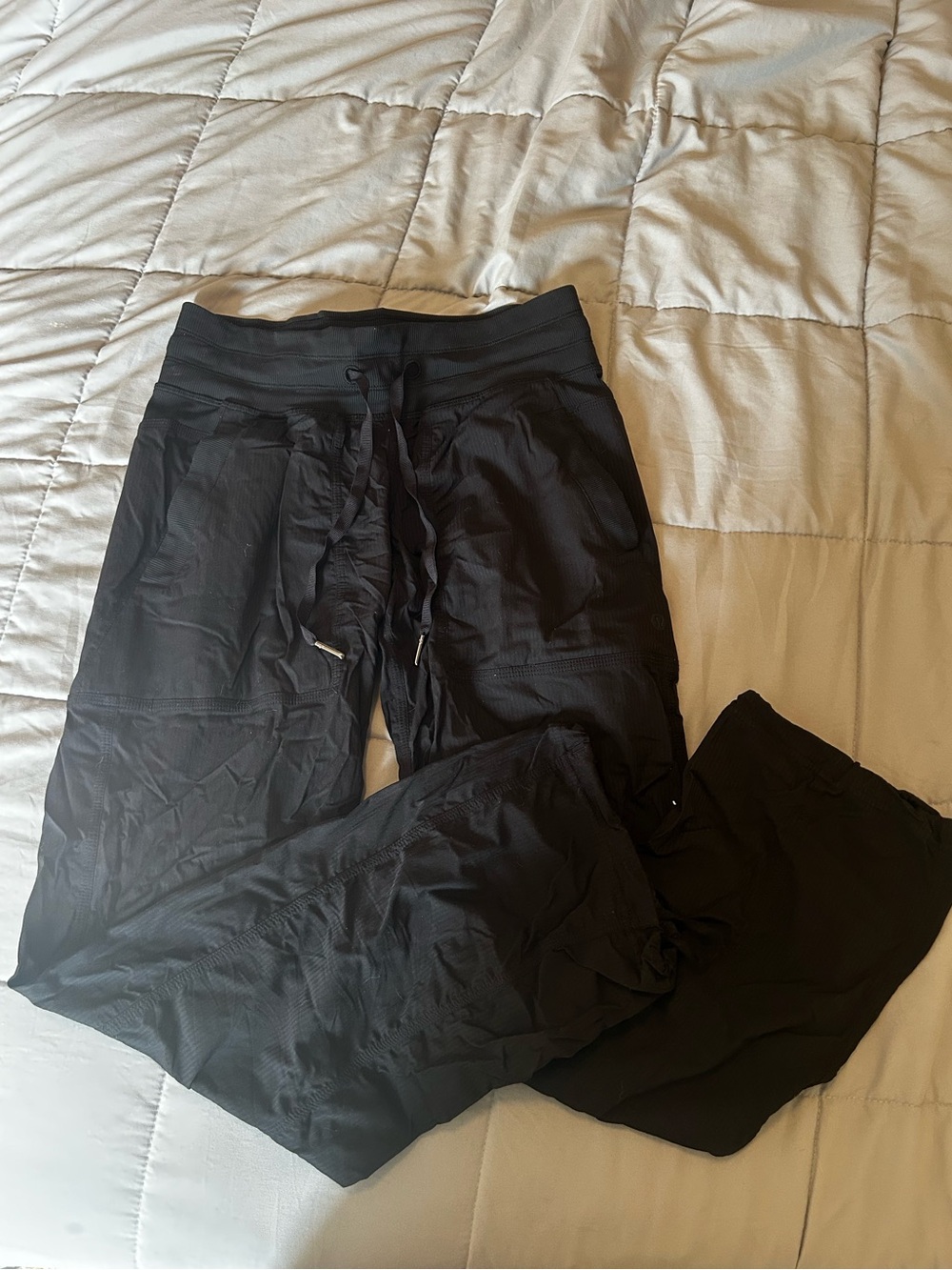 lululemon athletica Black Drawstring Waist Lounge Pants